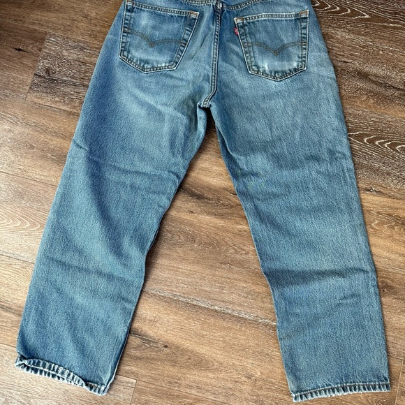 Levis 550 Men's Size 34x30 Jeans Relaxed Fit Tapered Leg Stretch Denim Blue - Picture 4 of 4